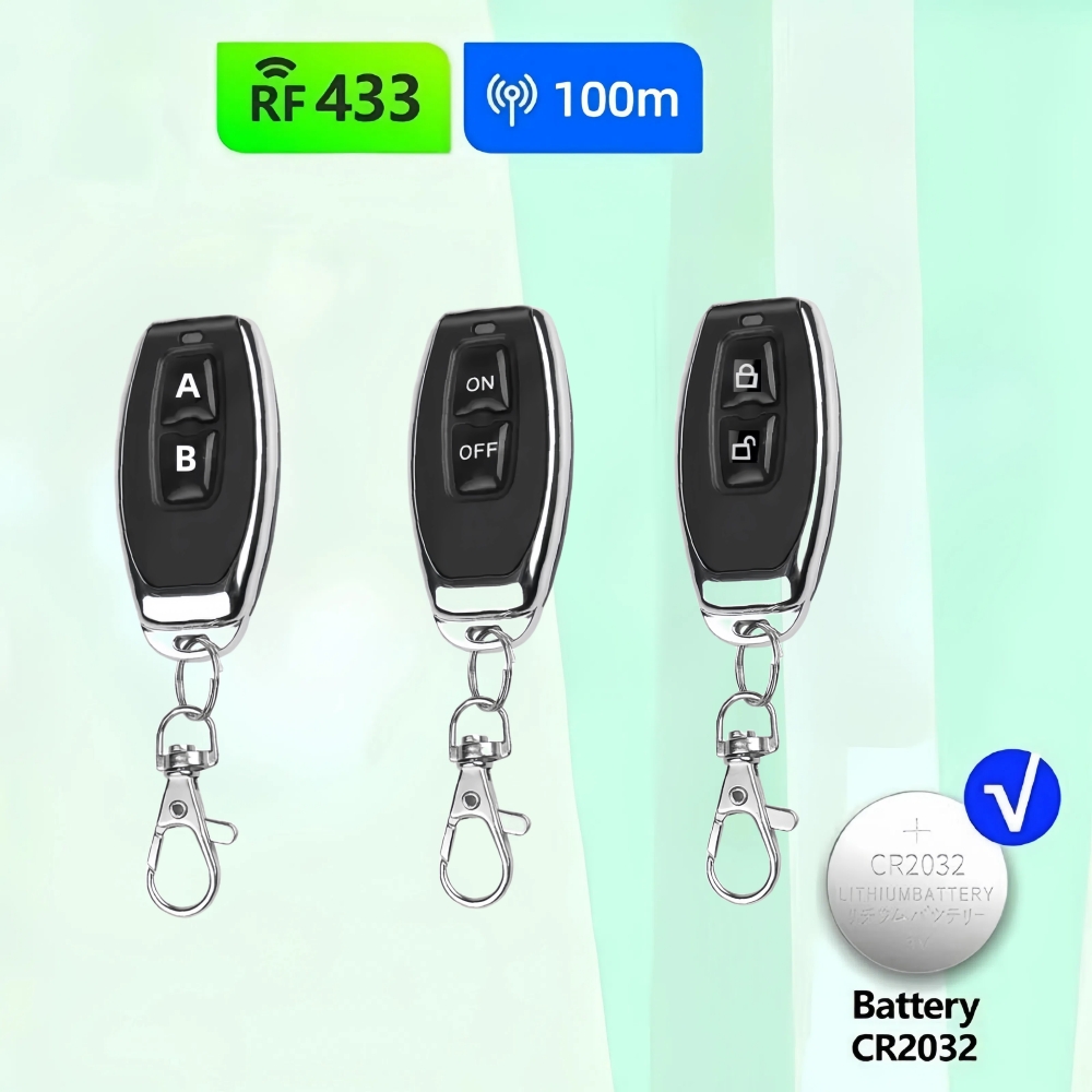 Home Security Front Door Camera - 433 MHz Apprendimento Telecomando RF Trasmettitore