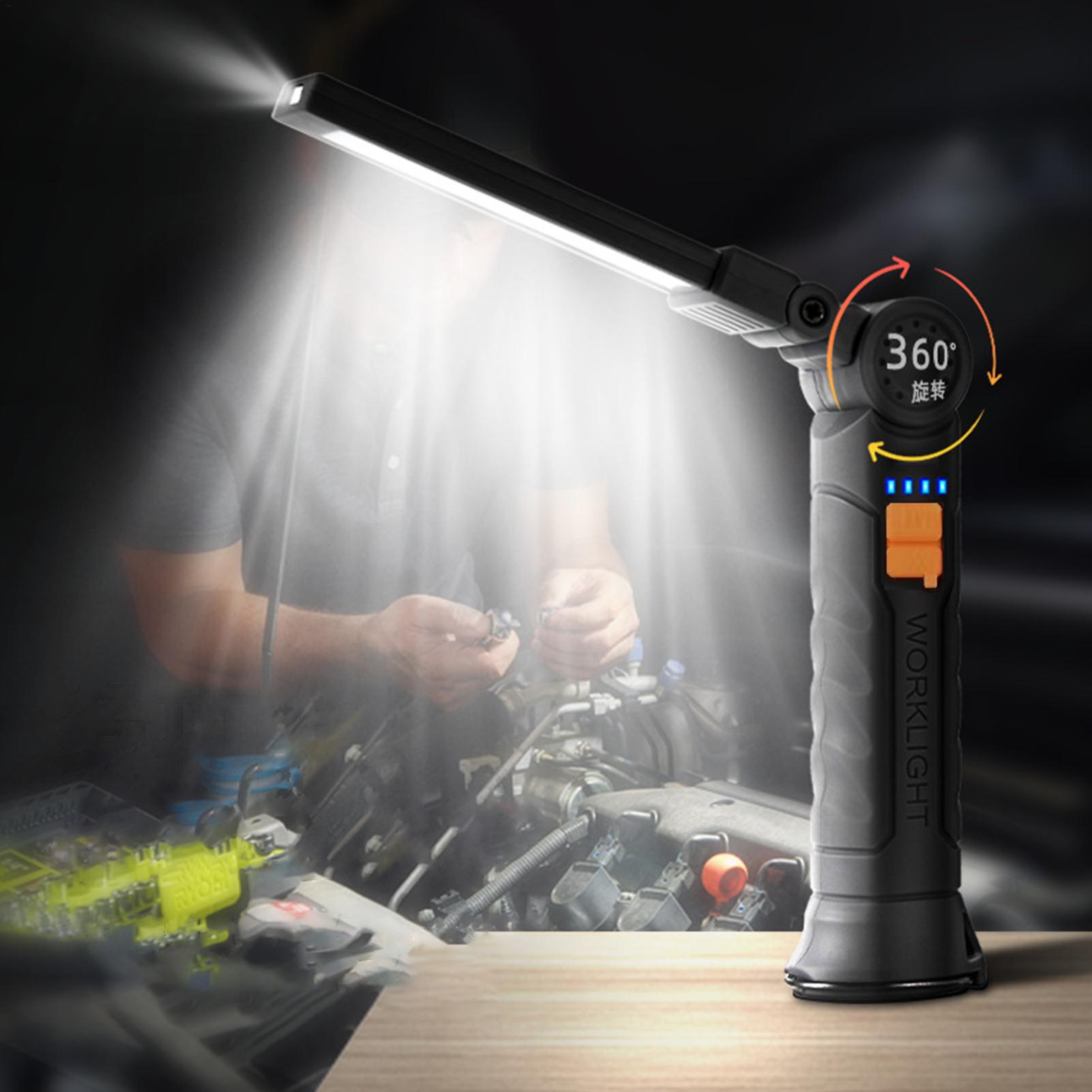 Home Security Flood Lights - Torcia LED Ricaricabile con Magnete e